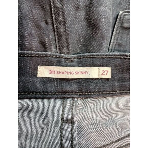 Levi's Jeans Ladies 27 311 Shaping Skinny Black Soft - Picture 5 of 10